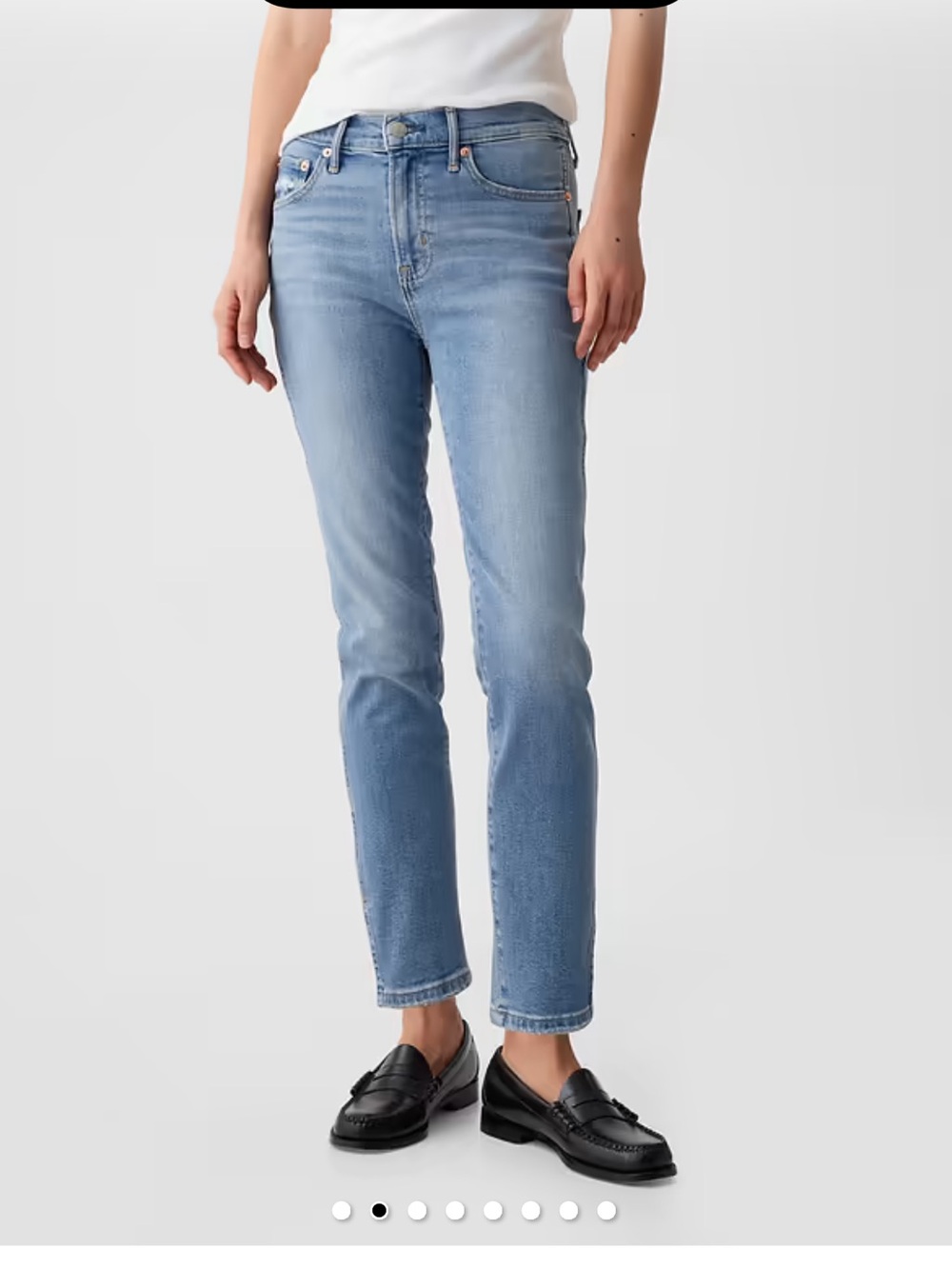 GAP Women’s Mid Rise Vintage Slim Split-Hem Jeans- 2 Pairs